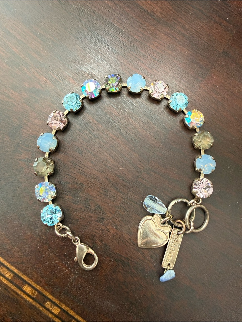 Mariana Jewelry Pastel Blue & Pink Crystal Bracelet